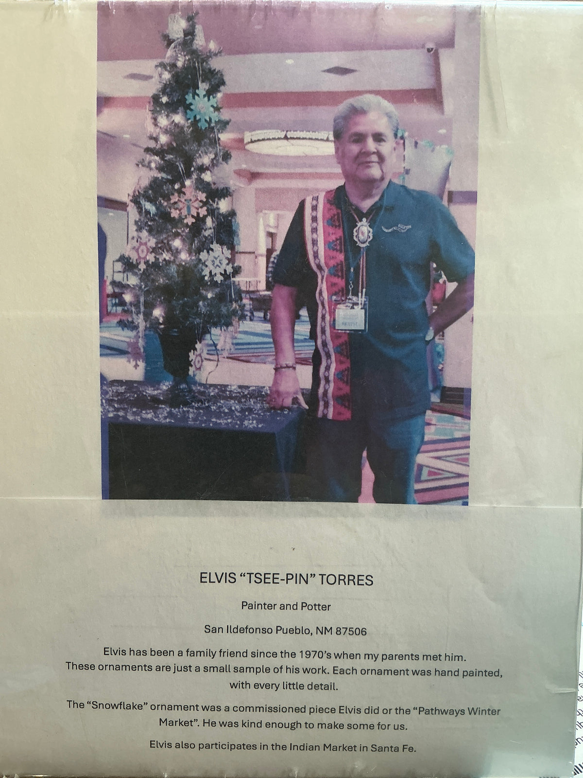 Handcrafted Ornaments by Elvis “Tsee-Pin” Torres