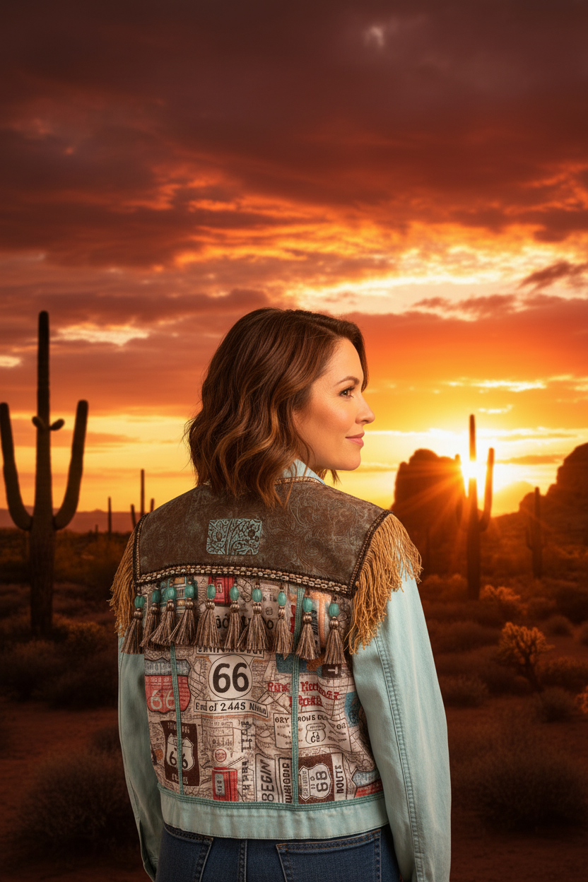 Custom-Made Route 66 Women's Jacket