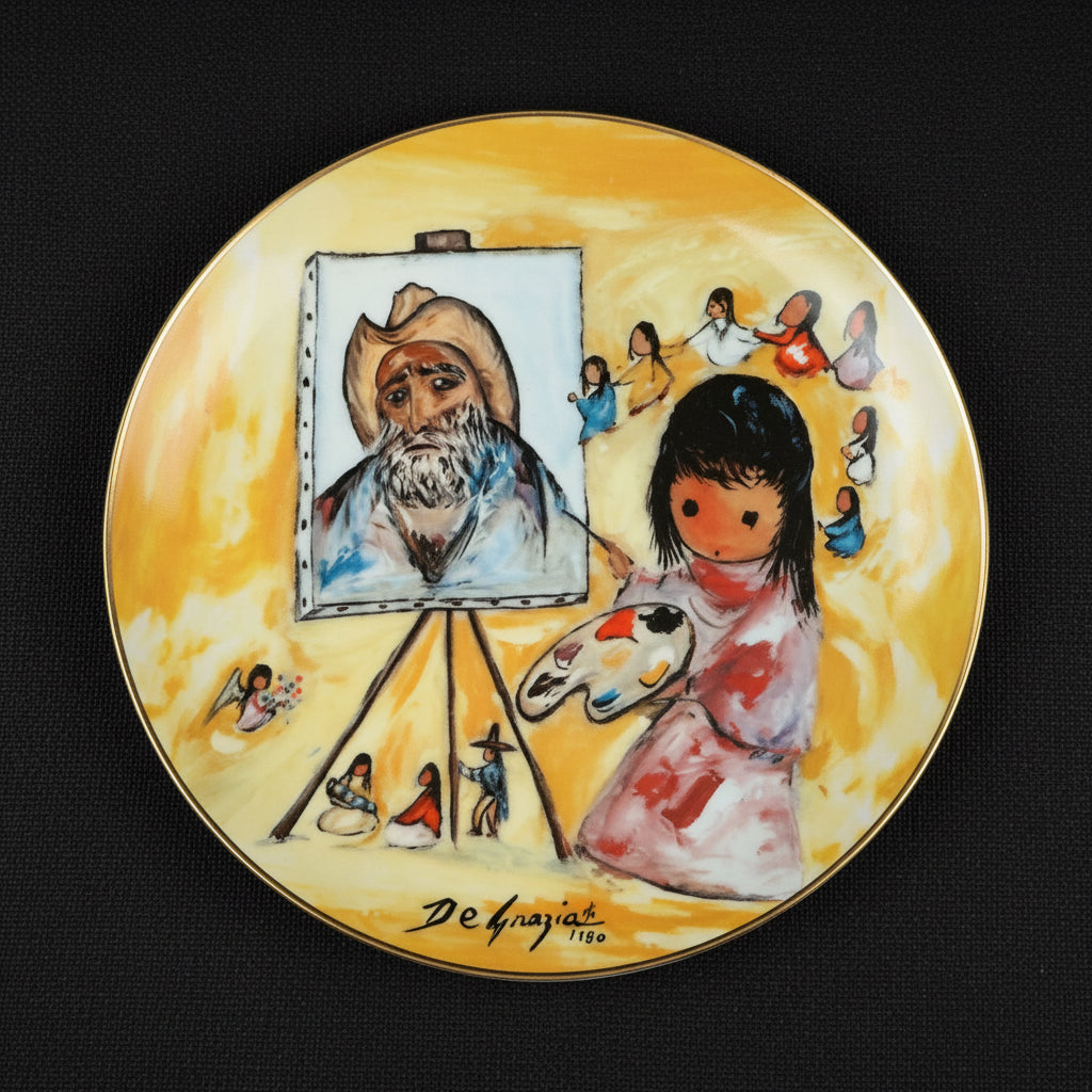 1984 “Little Girl Paints de Grazia” Commemorative Plate