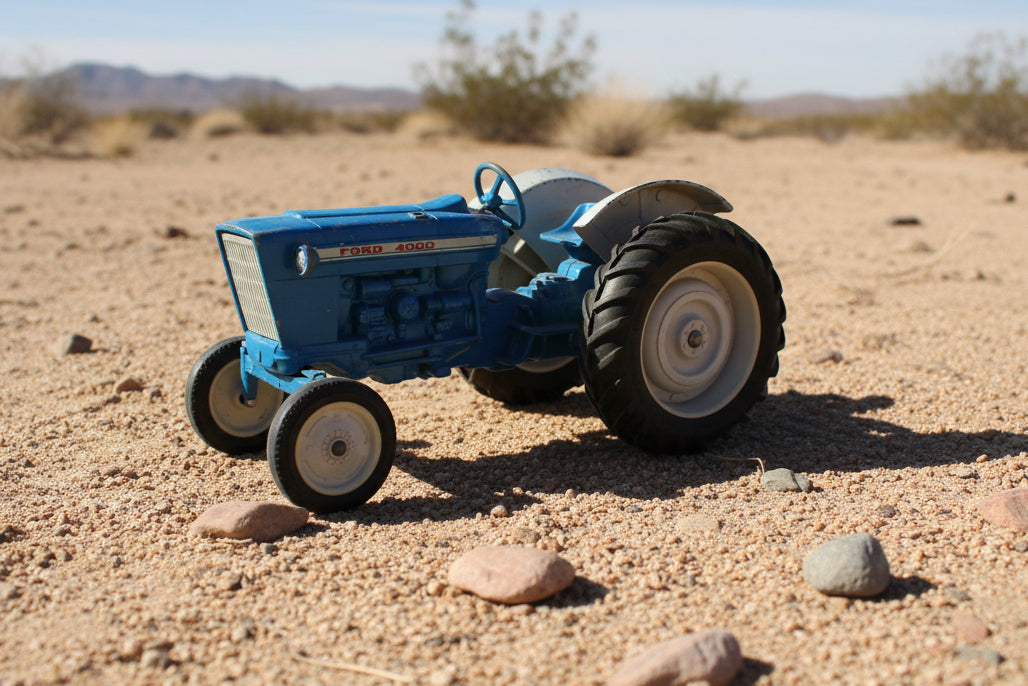Ford Die Cast Tin Tractor Toy