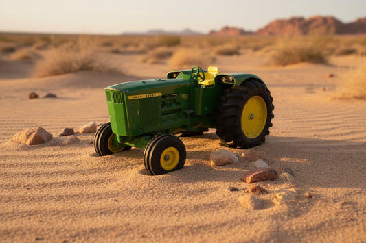 Die Cast Tin John Deere Tractor Toy