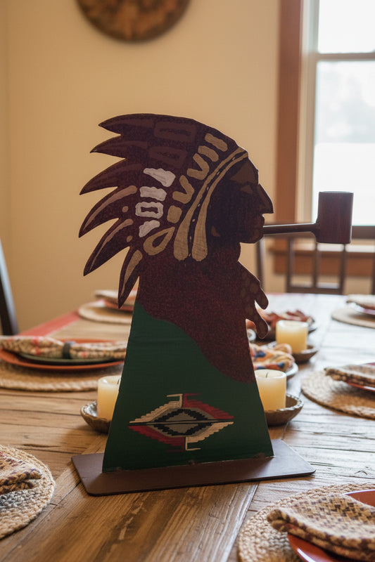 Native American Chief Tabletop Display