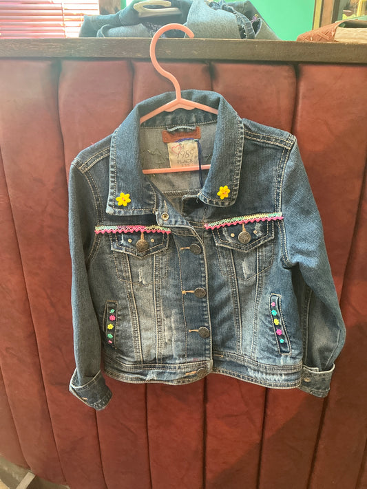 “Bouquet” 1989 size 5/6 Denim Jacket