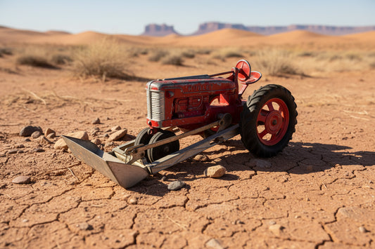 1950s Hubley Die Cast Tin Excavator Toy