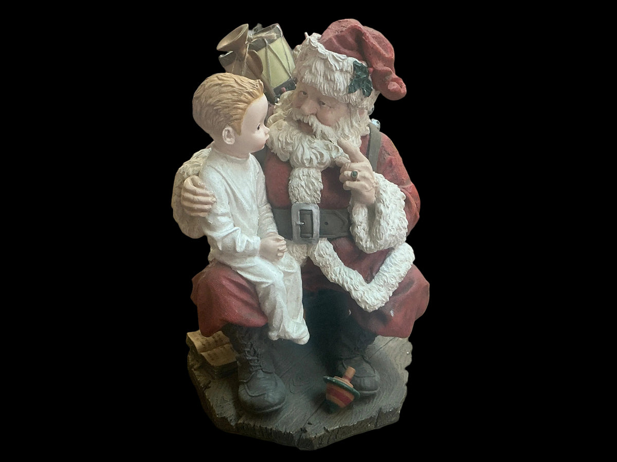 Rockwell Santa Christmas Wish Figurine