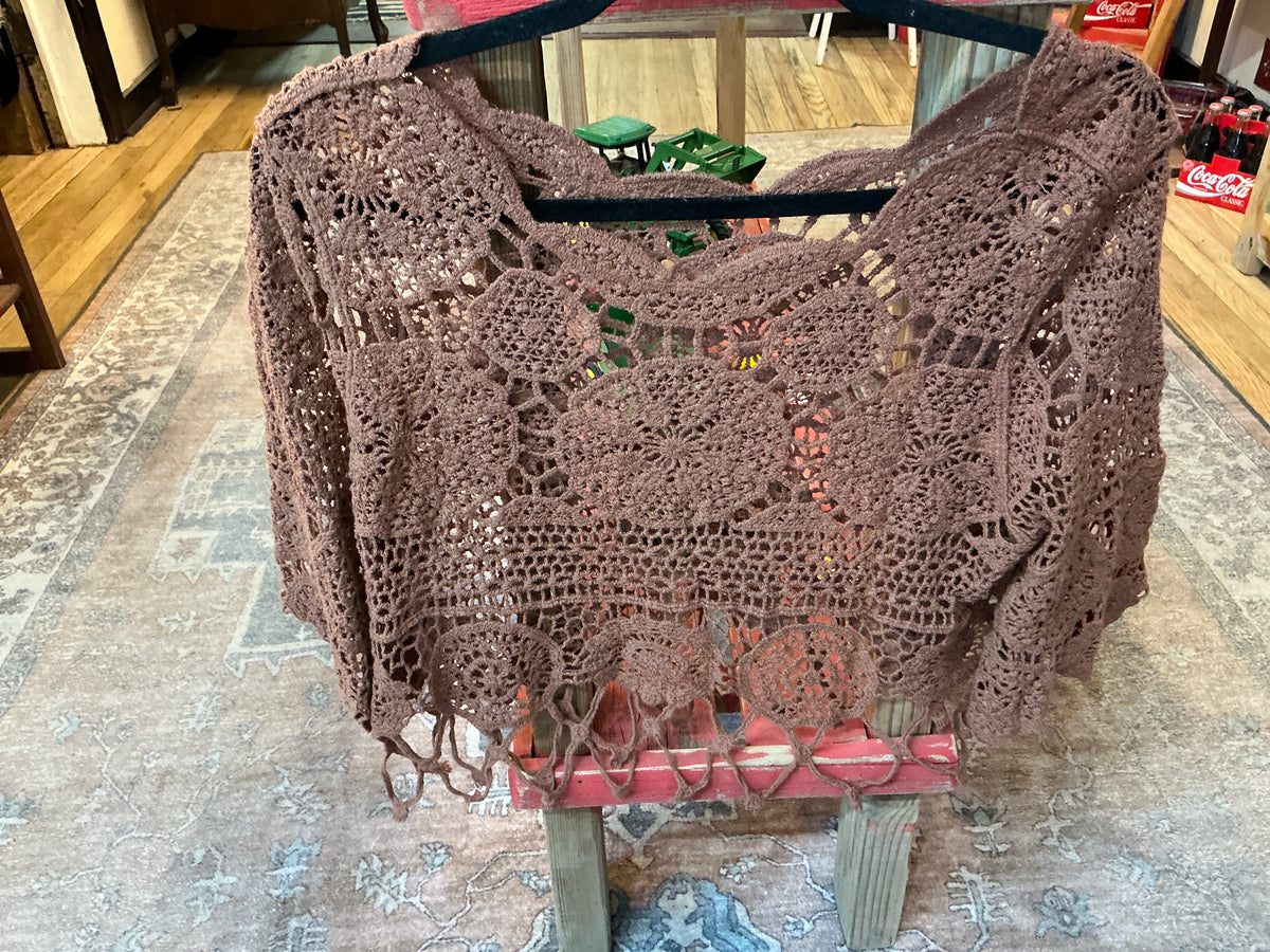 Crocheted-lace tops