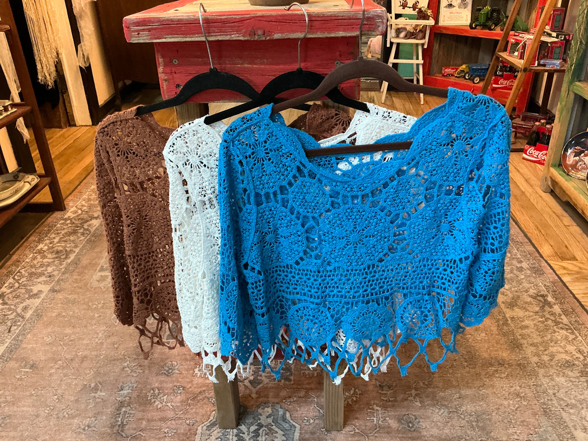 Crocheted-lace tops
