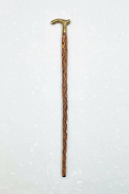 Hand Carved Walking Cane by Dale Aubuchon