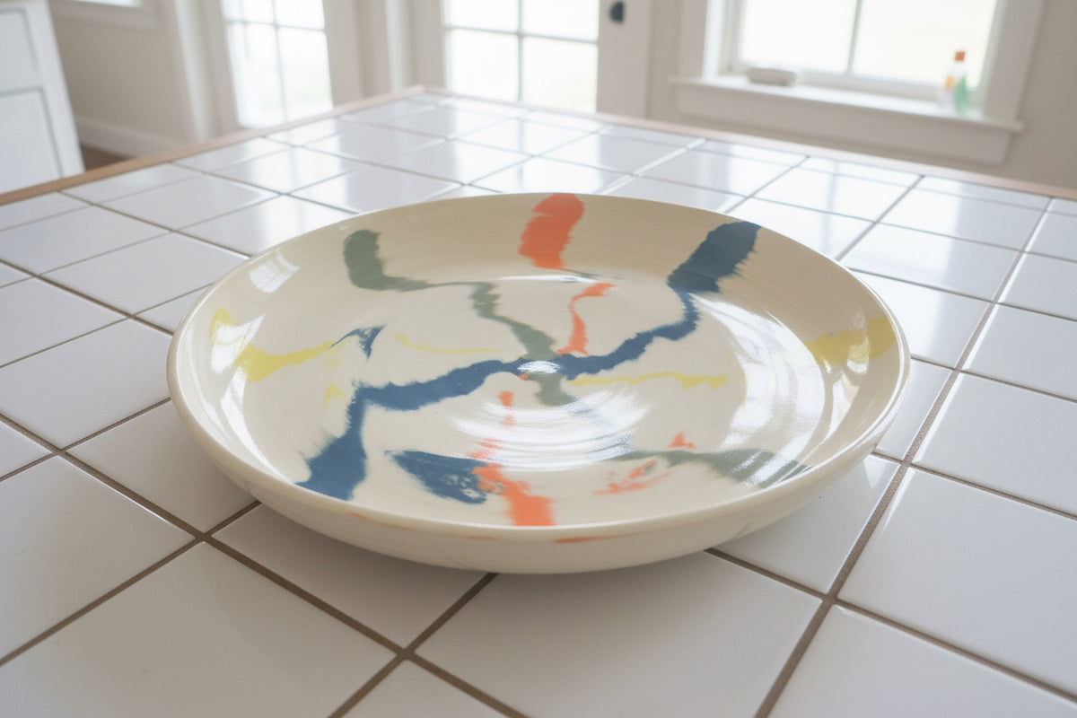 Spirit Creek Design Large Multicolored Plate