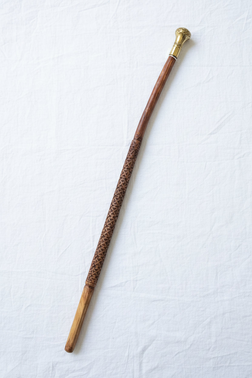 Hand Carved Walking Cane by Dale Aubuchon