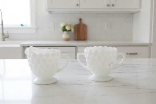Milk Glass Set