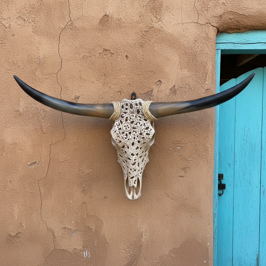 Dale Aubuchon Long Horn Skull