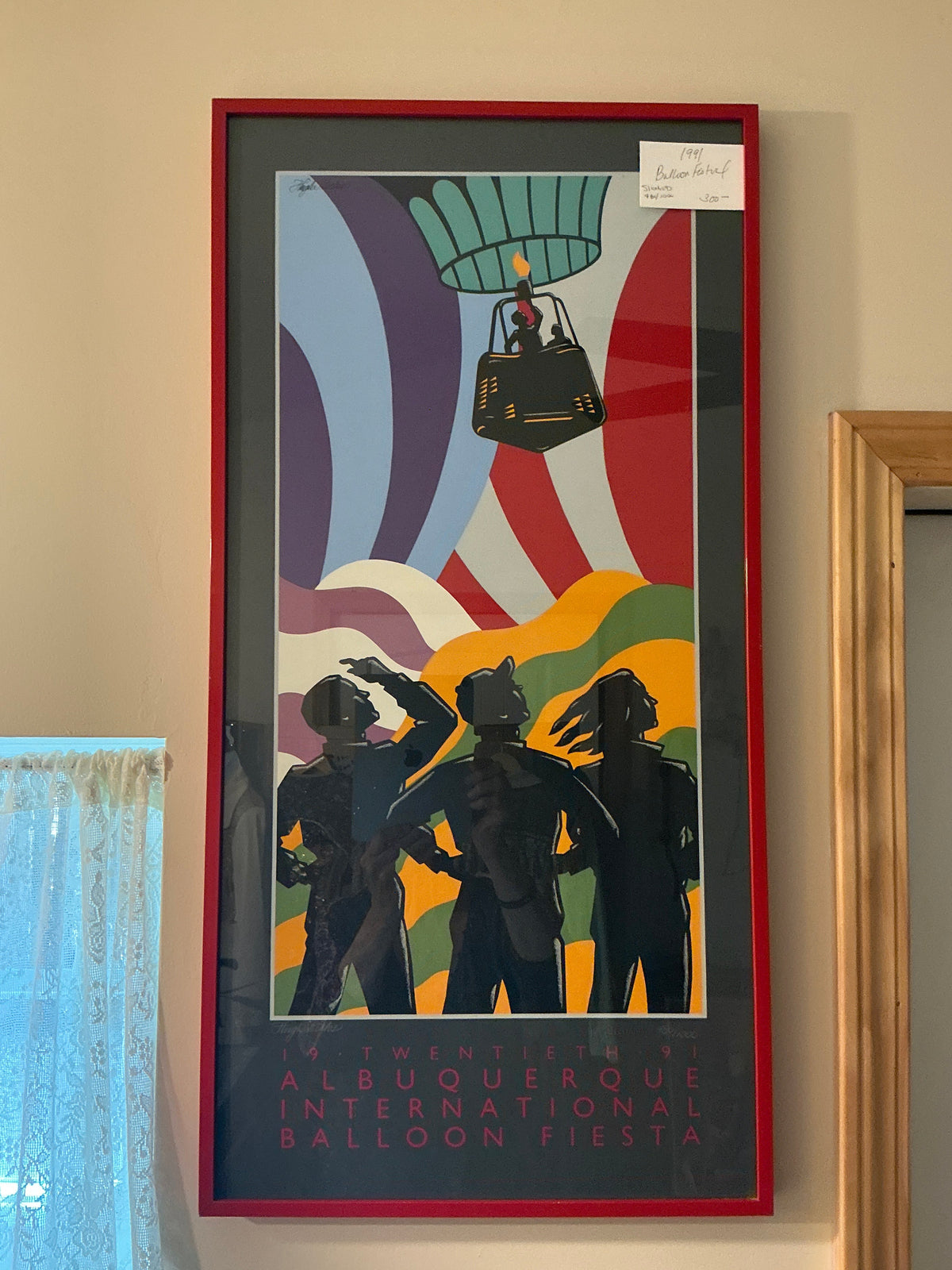 Hot Air Balloon Print 1991